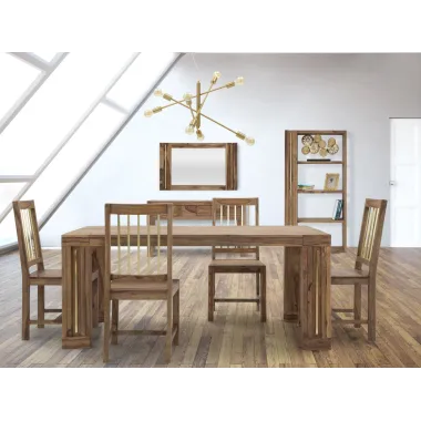 LUSTRO ELEGANT SHEESHAM 120X3X73 cm (WYMIAR WEWNĘTRZNY 57X84 cm)